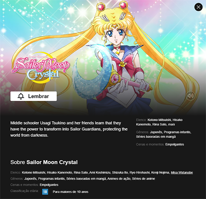 NETFLIX! Vazou DATA DE ESTREIA de Sailor Moon Crystal DUBLADO no