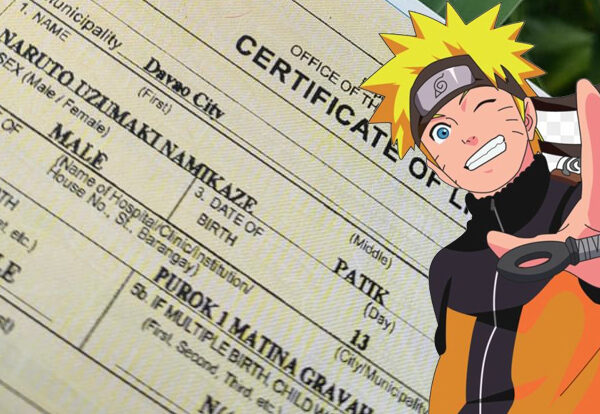 Um pai solteiro das Filipinas e muito fã de Naruto Shippuden, uma das séries de mangá e anime mais antigas com exatamente 500 episódios abrangendo uma década de 2007 a 2017, colocou o nome do seu filho de Naruto Uzumaki Namikaze,