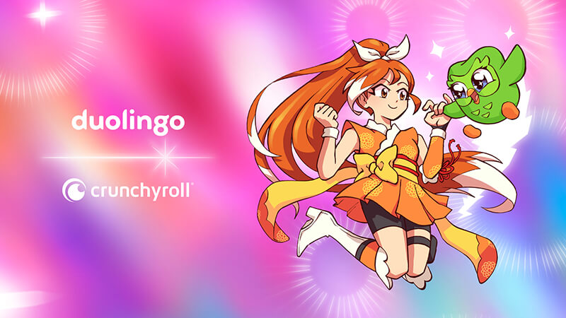 Crunchyroll e Duolingo se unem para imergir fãs e alunos no universo do Anime