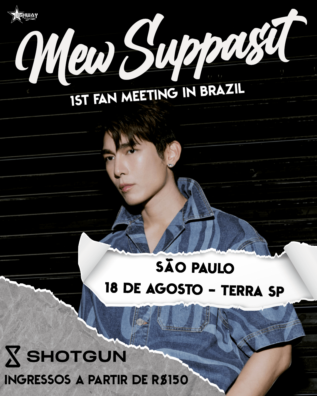 O conhecido ator tailandês de séries Boys Love, Mew Suppasit, fará sua primeira visita ao Brasil em um evento imperdível em São Paulo.