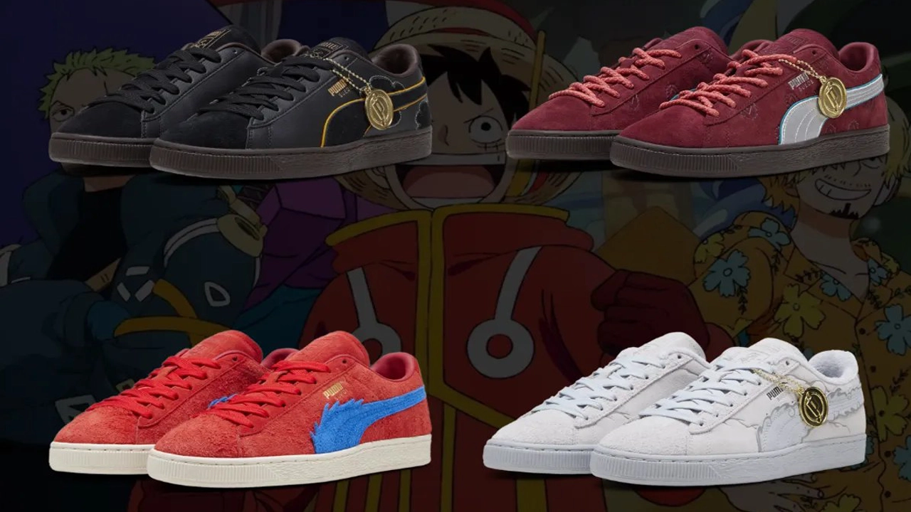 A Puma surpreendeu os fãs ao revelar as caixas de sapatos deslumbrantes como parte da tão esperada colaboração oficial com One Piece.