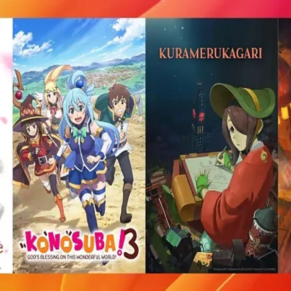 A Crunchyroll anunciou a aquisição de três novos animes e a nova temporada de Konosuba, programada para estrear no mês de abril de 2024.