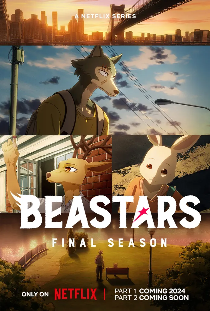 Durante o AnimeJapan 2024, a Netflix divulgou da 3ª e última temporada da adaptação para série anime do mangá BEASTARS de Paru Itagaki.