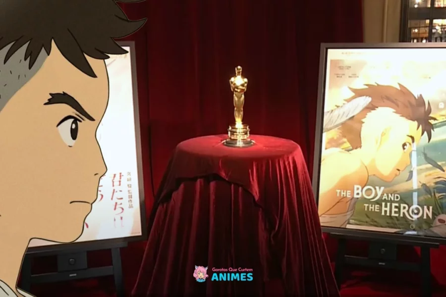Nove dias após a conquista, o Oscar de O Menino e a Garça chegou ao Japão e esta em exibição publica no Parque Ghibli.
