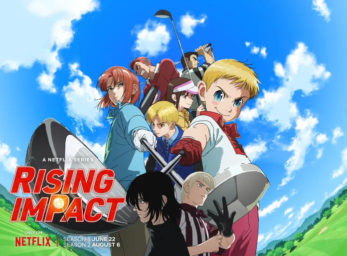 A Netflix revelou que a adaptação para série anime do mangá de golfe Rising Impact de Nakaba Suzuki vai estrear dia 22 de junho.