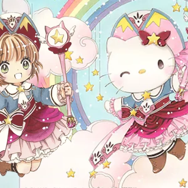 A Hello Kitty da Sanrio se transforma em uma garota mágica shoujo em uma colaboração oficial com o grupo de artistas de mangá CLAMP.