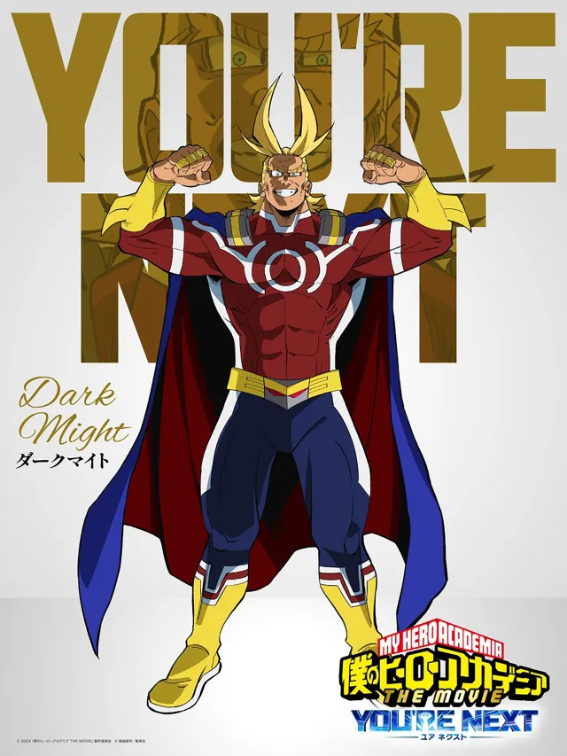 Divulgaram novos posters dos personagens originais de My Hero Academia THE MOVIE: You’re Next, o quarto filme anime da série.